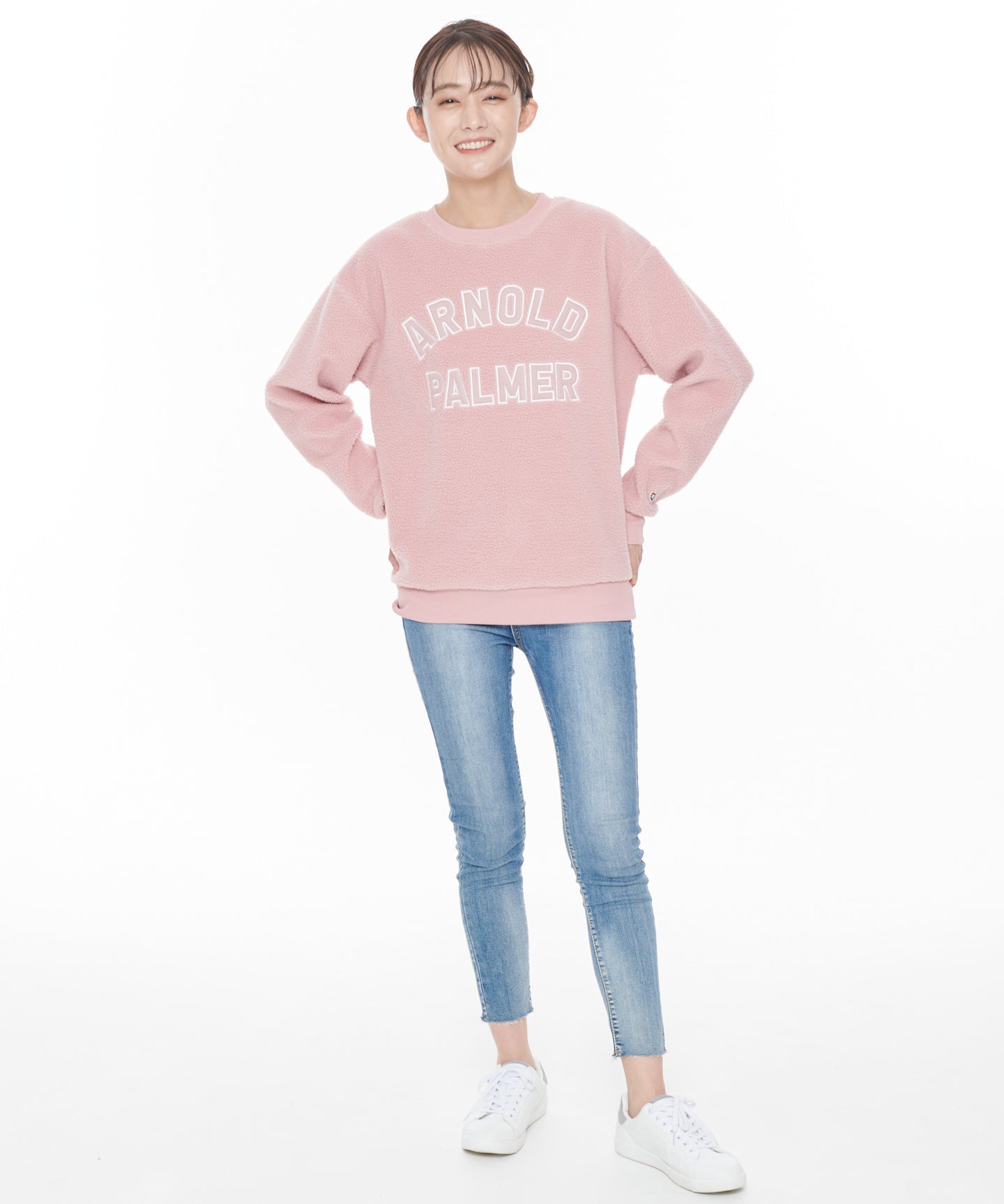 Arnold Palmer 【残り2点】ボアフリースシェアロゴプルオーバー